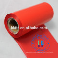 Barcode thermal printing color ink transfer red blue green custom printed ribbon